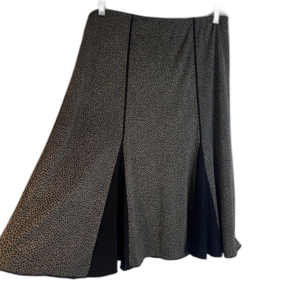Max Studio Vintage Aline Skirt with Pleat‎ & Ribbon Bow Detail Size Medium